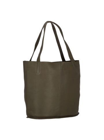 Greenburry Nappa Shopper Tasche Leder 43 cm olive