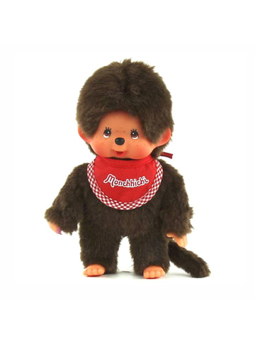 Monchhichi Junge Classic | 20 cm | Monchhichi Puppe | mit original rotem Lätzchen