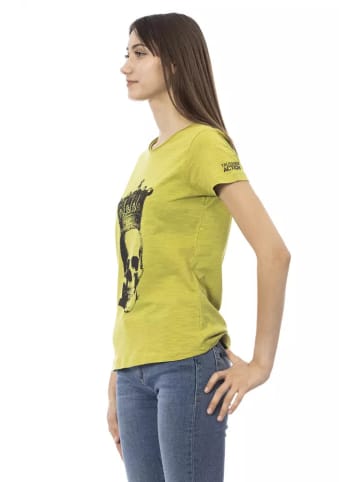 Trussardi Action Mehrfarbig Grün Baumwolle Damen T-Shirt