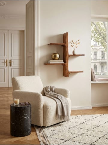 KADIMA DESIGN Wandregal 58x60x15 cm Massivholz Baum-Form Hängeregal