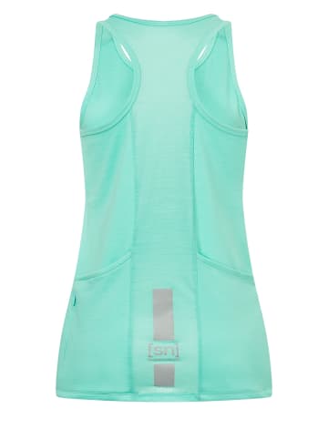 super.natural Merino Fahrrad Tanktop W GRAVA TANK in mintgrün