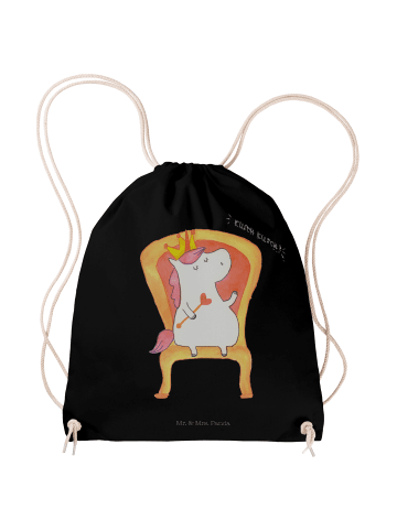 Mr. & Mrs. Panda wander rucksack Einhorn Prinzessin ohne Spruch in Schwarz