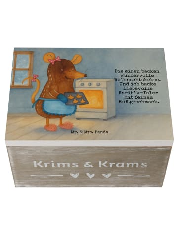 Mr. & Mrs. Panda Geschenkbox Maus Kekse Design mit Spruch in Weiß