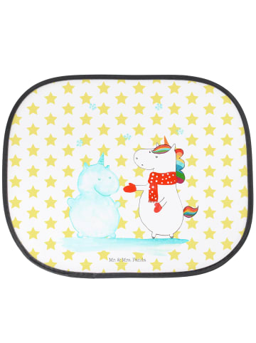 Mr. & Mrs. Panda Sonnenschutz für Autoscheiben Einhorn Schneeman... in Weiß