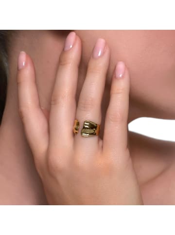 Steel_Art Fingerring Damen Tinka goldfarben in goldfarben