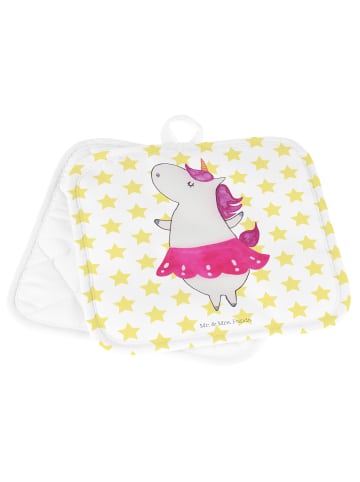 Mr. & Mrs. Panda Topflappen Einhorn Ballerina ohne Spruch in Weiß