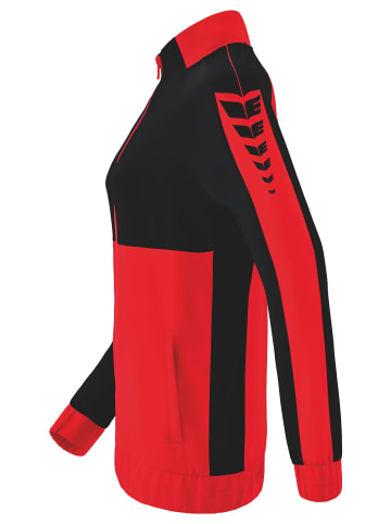 erima Damen Six Wings Präsentationsjacke in rot/schwarz