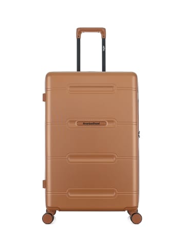 American Travel Großer Hartschalenkoffer CLEVELAND in Hellbraun (101L)