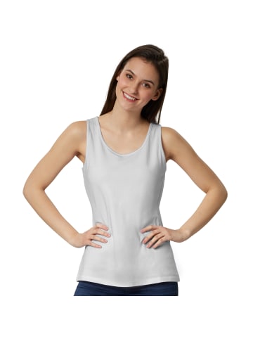 tectake Einfarbiges Damen Top, hellgrau