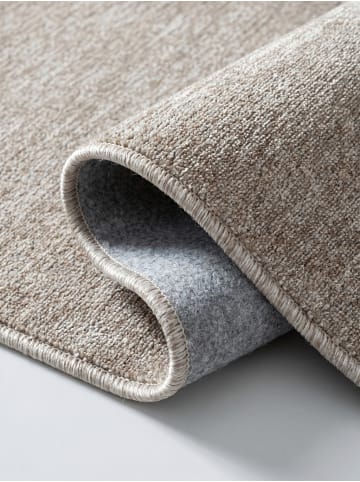 KADIMA DESIGN Teppich Kurzflor Waschbar Einfarbig AMMER Strapazierfähig OEKO-TEX in Beige