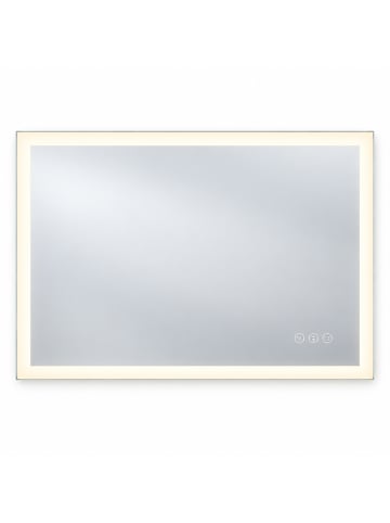 relaxdays Badspiegel "Touch" - (B)80 x (H)60 x (T)3,5 cm