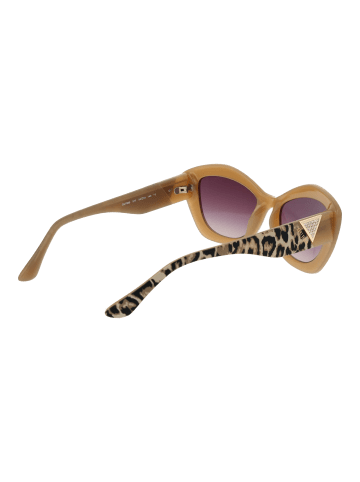 Guess Frauen Sonnenbrille Katzenauge Braun