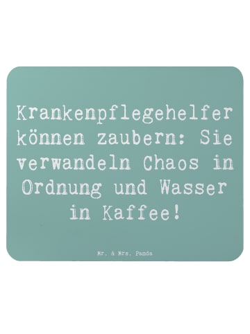 Mr. & Mrs. Panda Maus-Pad Spruch Krankenpflegehelfer Zauberer mi... in Meeresbrise