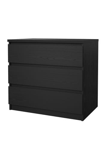 ebuy24 Kommode Naia Schwarz 77 x 50 cm