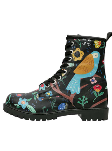 Dogo Longe Boots - Flower & Birds BLACK 40 in Schwarz