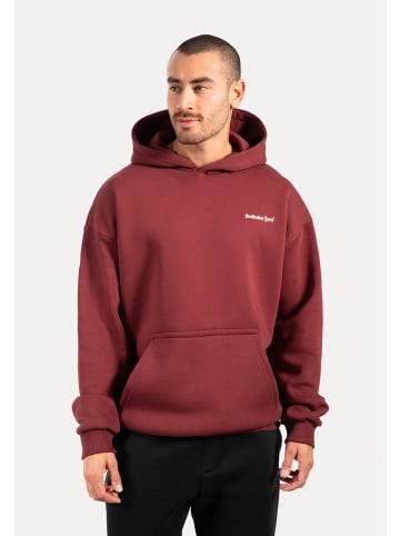 SMILODOX Hoodie Fortes in Bordeaux