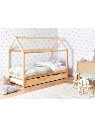 Beliani Kinderbett CRILLON in Braun - (W) 210 x (H) 162 x (L) 99 cm