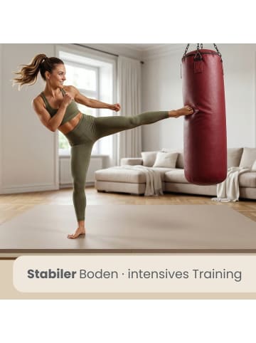 eyepower XXL Trainingsmatte Alekto 2er-Set in beige