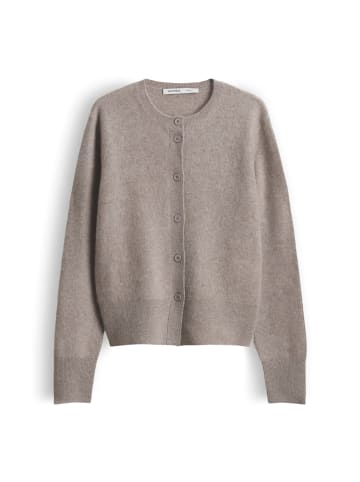 someday. Telora Kashmirstrickjacke in Taupewood Melange Light