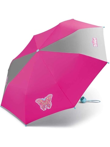 Scout Kinder Regenschirm Taschenschirm Reflektionsflächen leicht Schmetterling