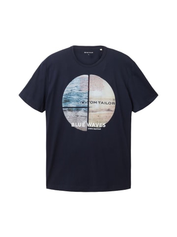 Tom Tailor T-Shirt BLUE WAVES in Blau