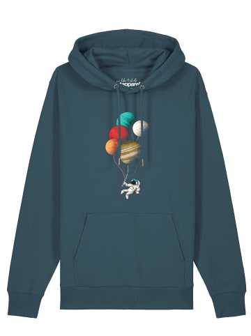 wat? Apparel Sweatshirt Balloon Spaceman in Petrol