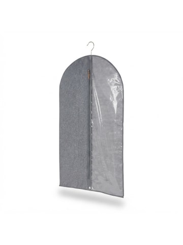 relaxdays 3 x Kleidersack in Grau/ Transparent - (B)58 x (H)99 cm