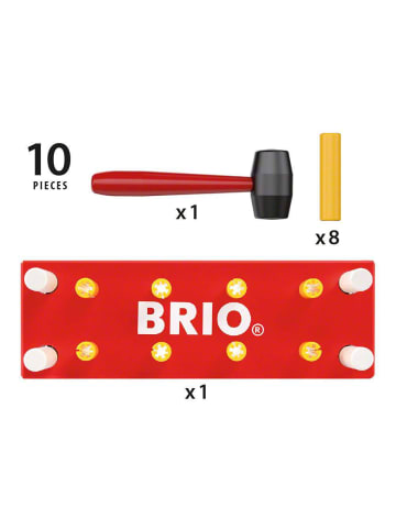 Brio Aktionsspiel BRIO Infant/ Toddler - Rote Klopfbank Ab 12 Monate in bunt