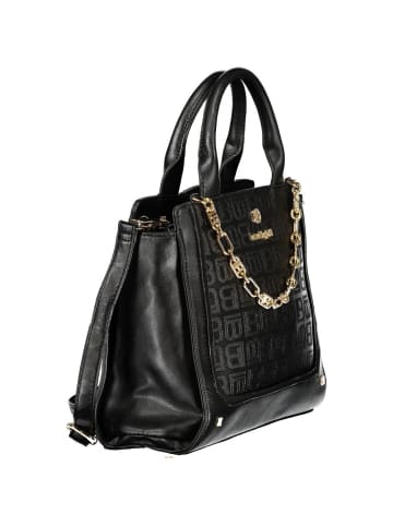 Laura Biagiotti Schwarz PVC Damen Handtasche