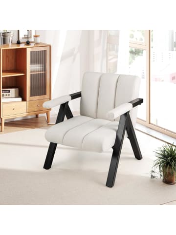 COSTWAY Sessel Wohnzimmer in Beige
