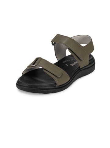 VITAFORM Hirschleder Sandalen in khaki