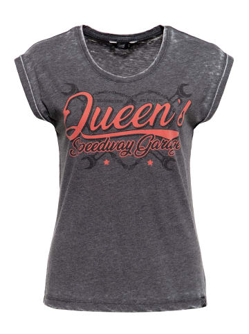 Queen Kerosin Queen Kerosin T-Shirt Queen's Speedway Garage in anthrazit