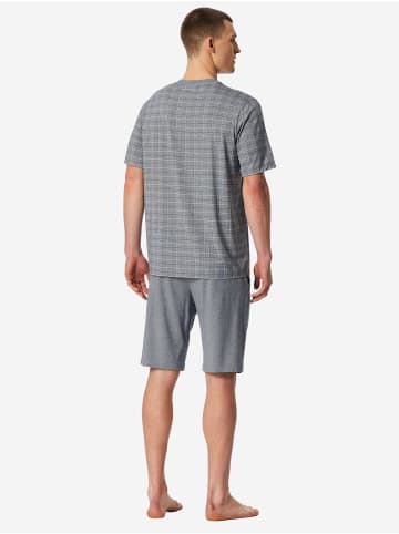 Schiesser Pyjama Selected Premium Jacquard in Admiral