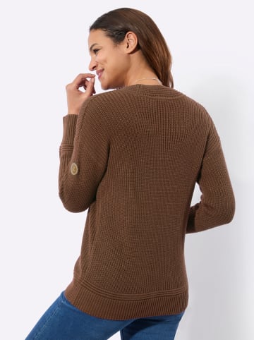 WITT WEIDEN V-Ausschnitt-Pullover in braun