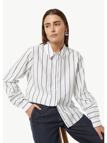 comma CI Bluse langarm in Blau-weiß