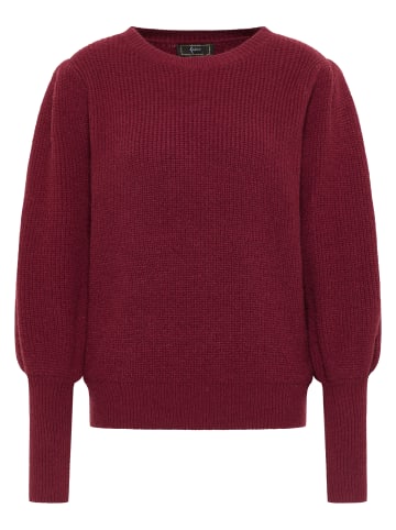 faina Strickpullover in Dunkelkirschrot