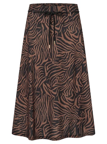 More & More A-Linien Rock in twotone animal print sweet toffee