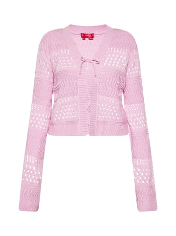 Swirly Damen Cardigan in Pink