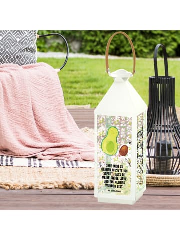 Mr. & Mrs. Panda Laterne Avocado Kern rollt mit Spruch in Transparent