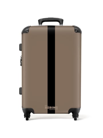 NoBoringSuitCases Suitcase, Handgepäck, Koffer, Trolley, Reisekoffer Hellbraun mit