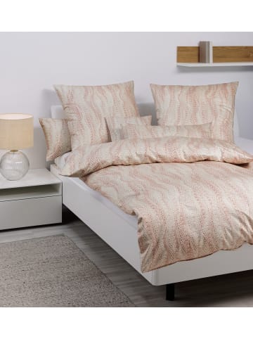 Janine Janine Baumwoll Bettwäsche Milano in beige koralle