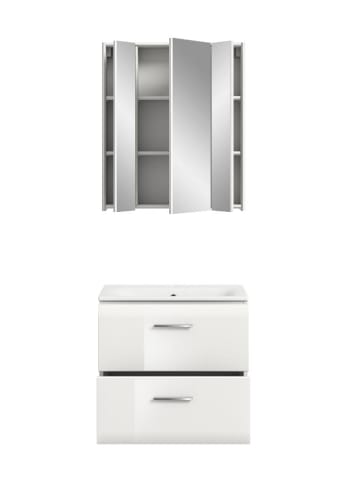 ebuy24 Badmöbelset Ice Weiß 60 x 46 cm