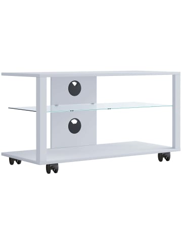 ebuy24 TV Tisch FolasL 4 Weiß 90 x 41 cm