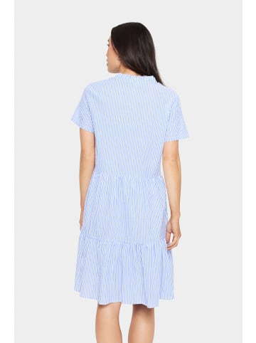 SAINT TROPEZ Kleid ElmikoSZ A-shape in Chambray Blue White Stripe