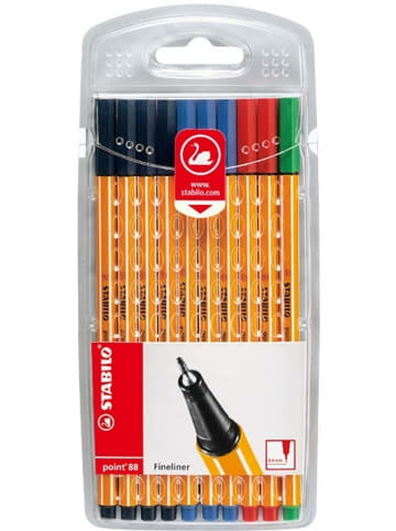 STABILO Fineliner point 88 Etui mit 10 Stiften
