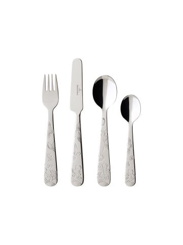 Villeroy & Boch 4-tlg. Kinderbesteck Hungry as a Bear in Silber – in silber