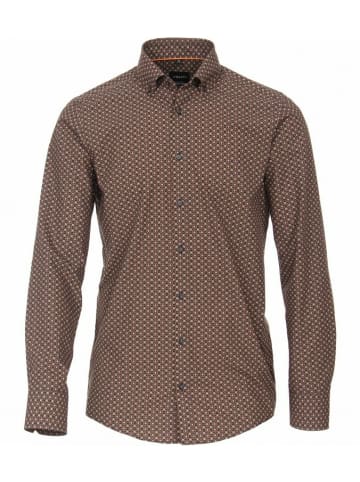 Venti Langarm FreizeitHemd für Herren in orange