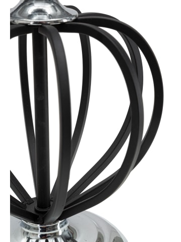 Mauro Ferretti Schwarze Metalllampe mit schwarzem Lampenschirm, Ø 28 x 44,5 cm