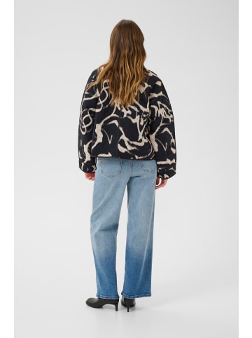 Kaffe Jacke KAkayla Loose fit in Black/Nature Organic Lines