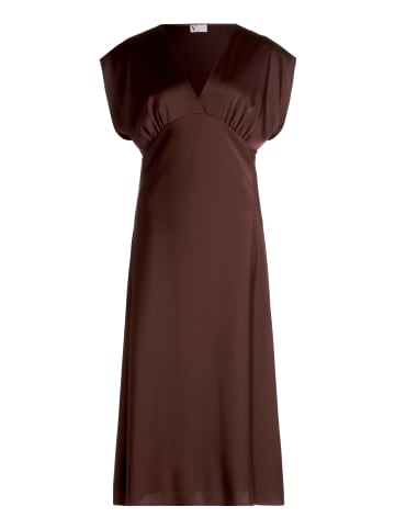 Vera Mont Abendkleid mit V-Ausschnitt in rostbraun